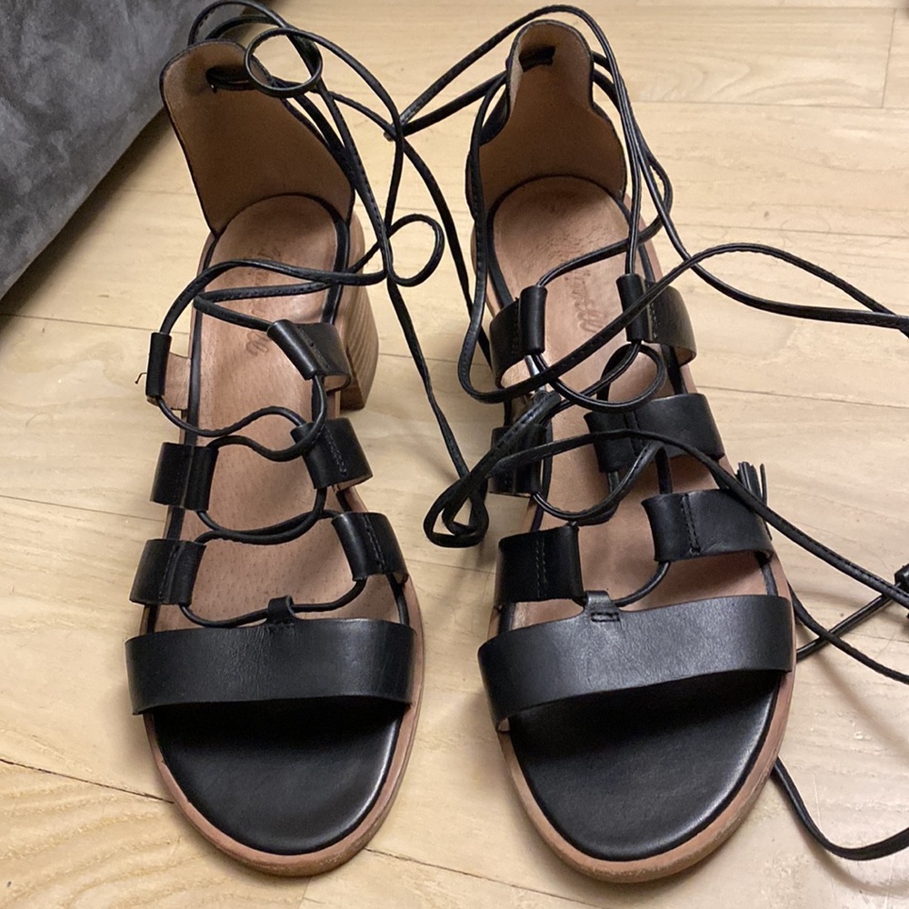Black Madewell strappy sandals - Picture 2 of 4